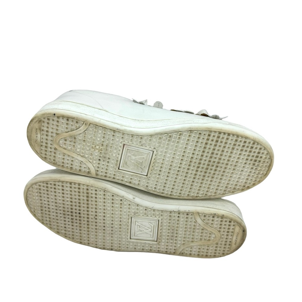 Auth Louis Vuitton Frontrow Blooming Blossom Floral Sneakers 37 7 - Picture 9 of 9